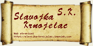 Slavojka Krnojelac vizit kartica